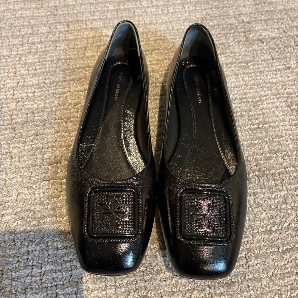 Tory Burch Black Georgia Pave Ballet